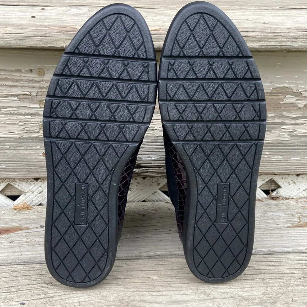 New! Donald J Pliner ‘Meira2’ Black Oily Suede Flatform Booties Women’s Size 9.5 - Picture 7 of 13